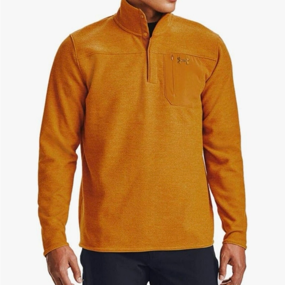 Under Armour Burnt Orange Quarter-Zip Pullover
